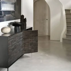 Grooves sideboard Black 4 dörrar