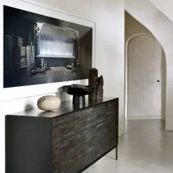 Grooves sideboard Black 3 dörrar