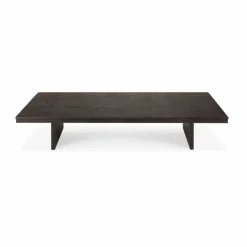 Grooves soffbord Off black teak 170x120 cm