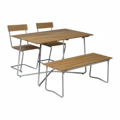 Grythyttan matgrupp B25A + 2st Stol 1 + Bänk 8 oljad ek
