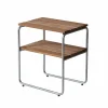 Grythyttan sidobord Teak-varmförzinkat stativ