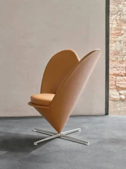 Heart Cone Chair fåtölj Hola cement-rostfritt stål