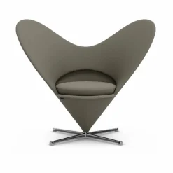 Heart Cone Chair fåtölj Hola truffle-rostfritt stål
