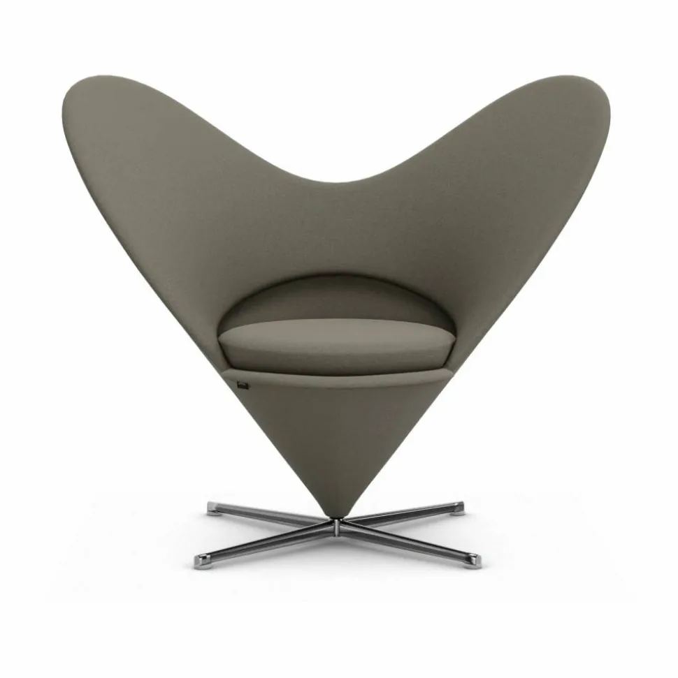 Heart Cone Chair fåtölj Hola truffle-rostfritt stål
