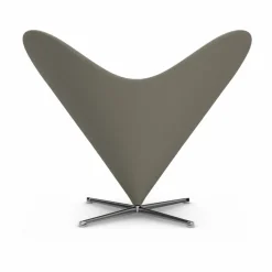 Heart Cone Chair fåtölj Hola truffle-rostfritt stål