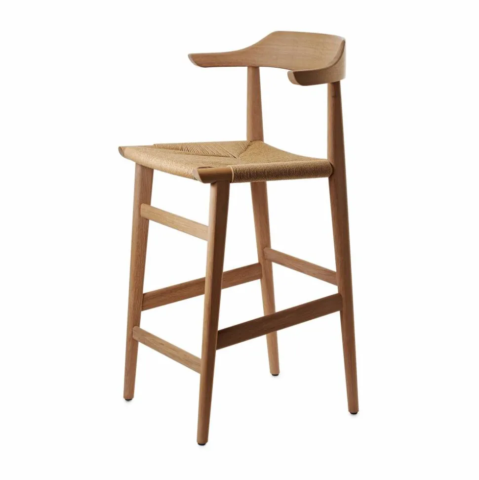Hedda barstol Ek natural monocoating-papperssnöre natur