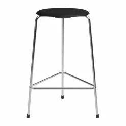 High Dot counter stool 3 ben Svart ask-krom