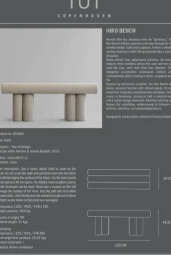 Hiro sittbänk Linen