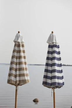 Hisshult parasoll Ø270 cm Beige stripe-teak