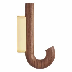 Hook krok mini 13 3 cm Valnöt-mässing