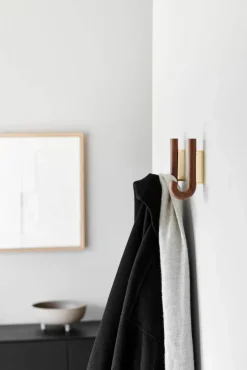 Hook krok mini 13 3 cm Valnöt-mässing