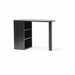 Hub skrivbord Svartbetsad ek 100x73x43 cm