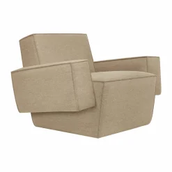 Hunk loungefåtölj med armstöd Beige