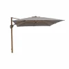 Hyde luxe parasoll tilt 3x3 m Woodlook-Taupe