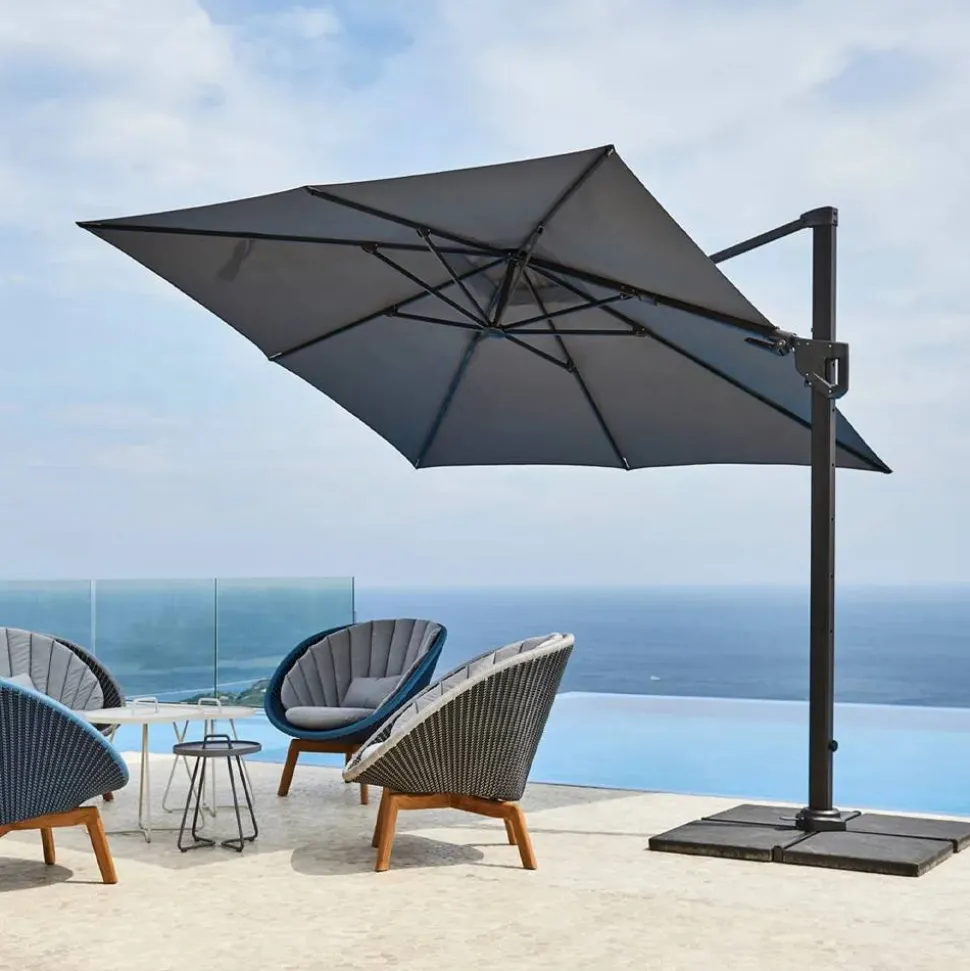 Hyde Luxe Tilt parasoll 300x300 cm Taupe