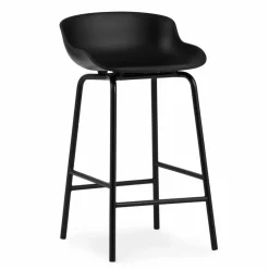 Hyg barstol metallben 65 cm Svart