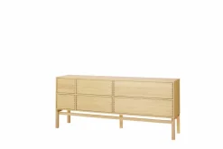 Hylte sideboard 6 lådor 172x73 cm Ek