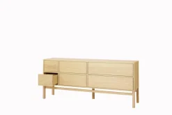 Hylte sideboard 6 lådor 172x73 cm Ek