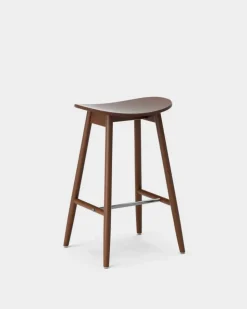 Icha barstol 65 cm Valnötsbetsad bok