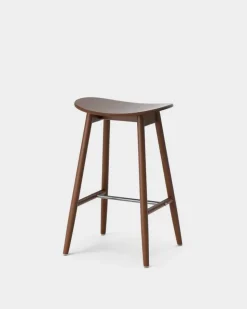 Icha barstol 65 cm Valnötsbetsad bok