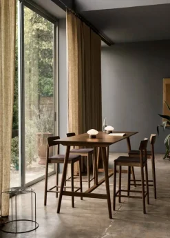 In Between SK26 Counter Table barbord 190x80x95 cm Rökt ek