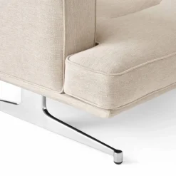 Inland AV21 fåtölj Clay 0011-polished aluminium