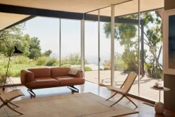 Inland AV22 soffa 2-sits Noble läder cognac-warm black