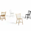 J41 stol White lacquered beech