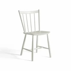 J41 stol White lacquered beech