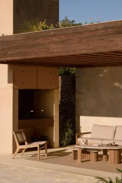 Jack outdoor loungefåtölj teak Beige