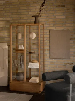 Japanese vitrinskåp large Varm oljad ek