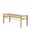 J83B 37x100 cm bänk Oak nature lacquered-nature