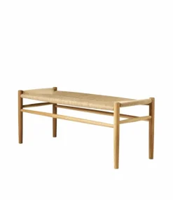 J83B 37x100 cm bänk Oak nature lacquered-nature