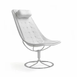 Jetson 66 Lång dyna fåtölj Elmosoft 00109 vit-vit tät väv