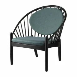 J166 Jørna stol Black painted oak-green