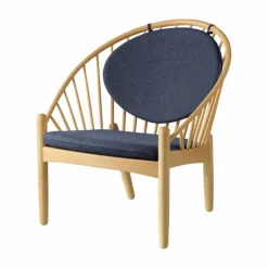 J166 Jørna stol Oak lacquered-dark blue