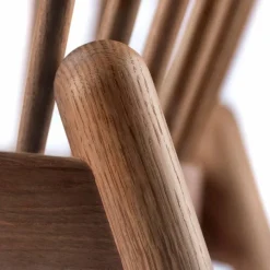 J166 Jørna stol Smoked oak-dark grey