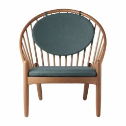 J166 Jørna stol Smoked oak-green