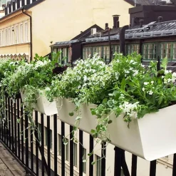 Jorda balkonglåda Vit 100 cm