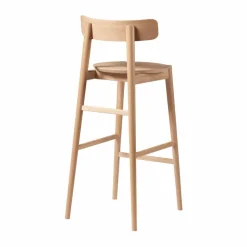 J184 Øst barstol 75 cm Oak nature lacquered