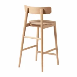 J185 Øst barstol 65 cm Oak nature lacquered