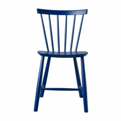 J46 stol Beech dark blue painted