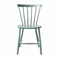 J46 stol Beech dusty green painted