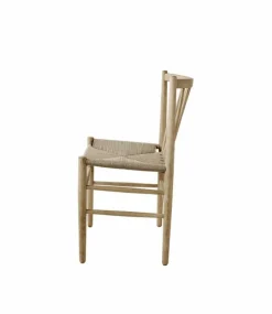 J80 stol Oak nature lacquered