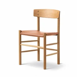 J39 stol Oljad ek-läder Omni 307 cognac