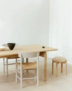 J39 stol Pebble grey-flätad natur