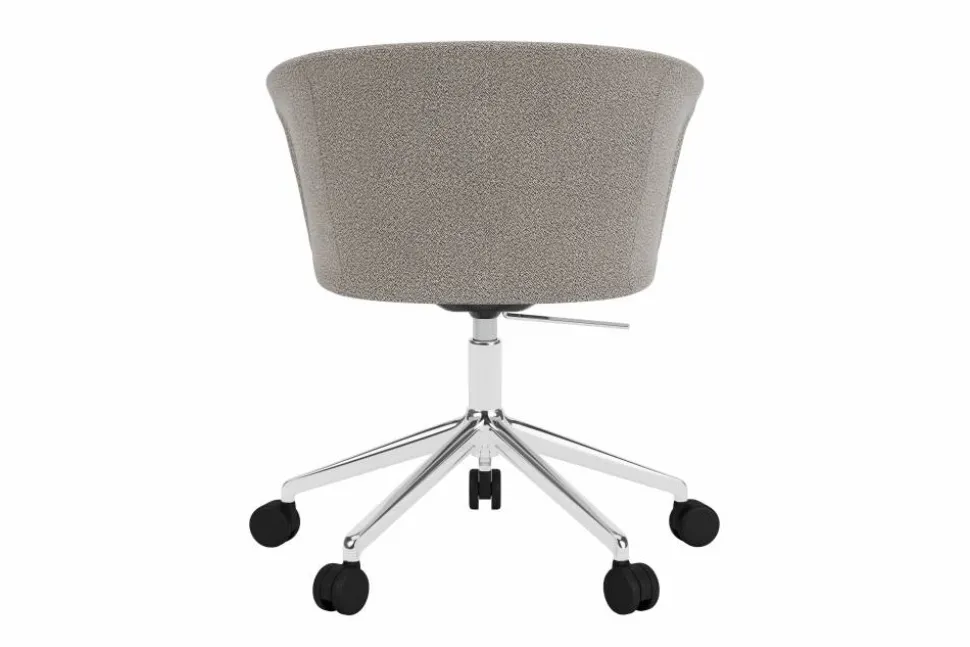 Kendo Swivel kontorsstol med 5 hjul Porcelain-polished aluminium