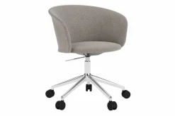 Kendo Swivel kontorsstol med 5 hjul Porcelain-polished aluminium
