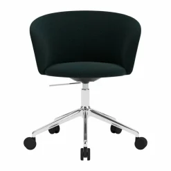 Kendo Swivel kontorsstol med 5 hjul Pine-polished aluminium