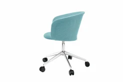 Kendo Swivel kontorsstol med 5 hjul Icicle-polished aluminium
